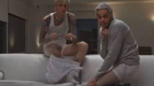 Pete Davidson And MGK Strip Down To Boxers And Joke About Their Penises