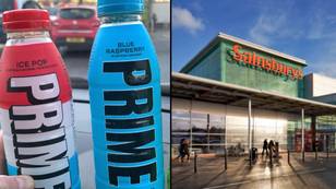 Sainsbury's is joining the Prime revolution as it will be stocking five flavours from next week