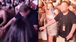 James Corden stuns crowd as he raves with them while crashing Harry Styles concert