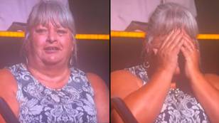 Woman holds head in hands after realising mistake in 1-9 The 1% Club question