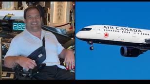 Man forced to 'drag himself' off plane after airline didn't give him wheelchair