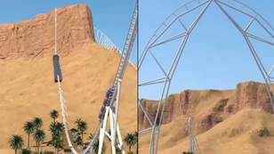 World's fastest and tallest rollercoaster to drop over cliff with top speed of 156mph