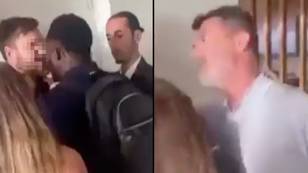 Man arrested after alleged headbutt on Roy Keane during confrontation with Sky Sports pundits