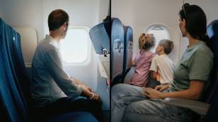 Dad divides opinion after sitting away from his family to enjoy a child-free flight