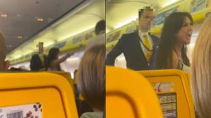 Ryanair flight attendant has incredible comeback to woman's x-rated abuse before she stormed off plane