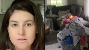 Woman completely stops doing housework after husband tells her she does nothing