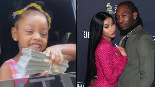 Cardi B And Offset Gift Their Four-Year-Old Daughter $50,000 In Cash For Her Birthday