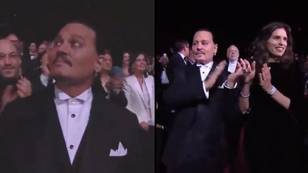 Johnny Depp holds back tears as he gets seven-minute standing ovation for his new movie