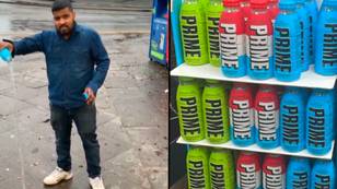 Man tries to enrage Prime drink fans by pouring it away but people aren’t convinced