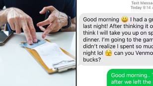 Woman has savage response after man texted her to split the bill following first date