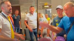 Ryanair passengers argue with staff after air traffic control fault leaves them 'stranded' on Spanish island