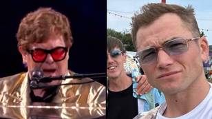 Glastonbury viewers question why Taron Egerton didn’t join Elton John on stage when he was at festival