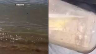 Couple instantly regret opening message in a bottle they found washed up on beach