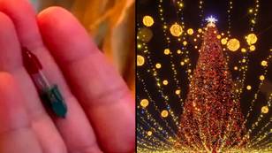 People astonished to discover what the purpose of the red Christmas tree light actually is