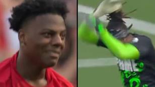 KSI brutally mocks iShowSpeed with the biggest 'siuuu' ever after saving his penalty in Sidemen match
