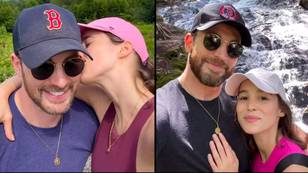 Chris Evans and Alba Baptista get 'married' in private wedding