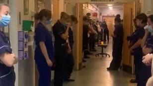 Heart-Breaking Image Shows NHS Staff 'United In Grief' After Midwife Dies Due To Coronavirus 
