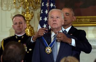 Joe Biden Receiving Medal Of Freedom Turns Into Meme