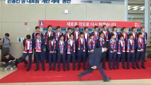 South Korean Football Team Pelted With Eggs After Returning From World Cup