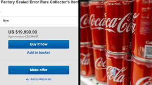Woman Opens Rare Flawed Diet Coke Can 'Worth £15,000'