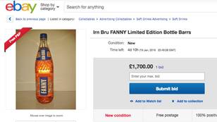​Someone Is Selling A Bottle Of Old Recipe Irn-Bru With ‘Fanny’ Written On It On eBay For £1,700