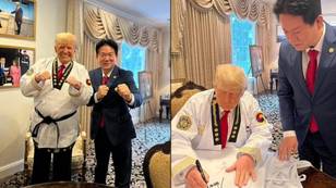 Donald Trump Awarded Honorary Black Belt In Taekwondo
