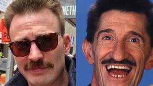 Chris Evans Has Grown A Moustache And Looks Like Barry Chuckle
