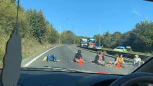 Extinction Rebellion Protestors Superglue Themselves To Road In Dover