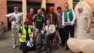 LADs Dress Up As The Whole Of The 'Phoenix Nights' Cast For A Night Out