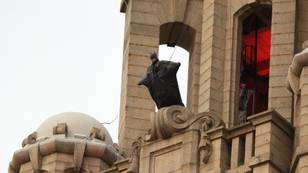 ​Batman Spotted On Top Of Liver Building In Liverpool As Filming Continues