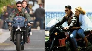 Tom Cruise Recreates Iconic 'Top Gun' Motorbike Scene Three Decades On