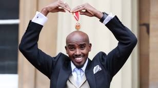 Olympic Champion Mo Farah Knighted By The Queen At Buckingham Palace
