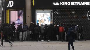 People Baffled By Size Of Queue Outside JD Sports As Shops Reopen