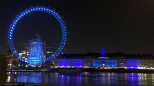 Famous UK Landmarks Light Up Blue To Thank The NHS