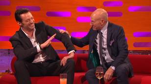 Hugh Jackman Pisses Himself Laughing At Sir Patrick Stewart's Circumcision Story