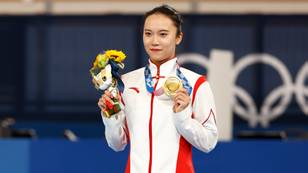 Chinese Gymnast Zhu Xueying Claims Her Gold Olympic Medal Is Peeling