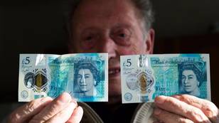 Man Finds Misprinted Five Pound Note Without The Queen's Head 
