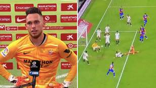 Sevilla Winger Lucas Ocampos Forced To Go In Net, Denies Eibar Goalkeeper With 100th Minute Save