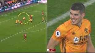Fans Accuse Conor Coady Of Slipping On Purpose To Allow Roberto Firmino To Score