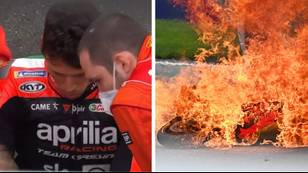 Awful Scenes In MotoGP Sees Rider Stretchered Off After Fireball Crash