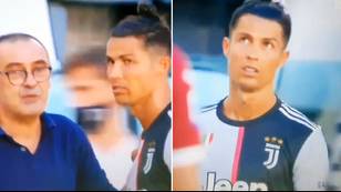 Cristiano Ronaldo's Bizarre Reaction To Maurizio Sarri's Advice During Juventus Vs. Torino