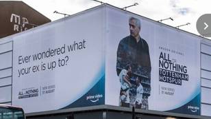 Huge Billboard Of Ex-Chelsea Boss Jose Mourinho Put Up Right Outside Stamford Bridge