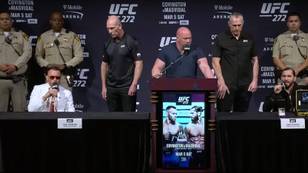 Dana White Hired Several Huge Security Guards For The UFC 272 Press Conference, He Wasn't Taking Any Chances
