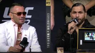 Jorge Masvidal Claims Colby Covington Has Herpes As UFC 272 Press Conference Descends Into Chaos