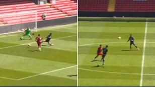 Liverpool Senior Players Take Part In Training Match At Anfield Ahead Of Premier League Restart