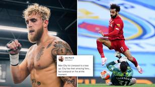 Fans Think Jake Paul Has 'Never Watched Game Of Football In His Life' After Liverpool vs Man City Prediction
