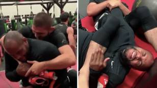 The Time Khabib Nurmagomedov Made Daniel Cormier Submit By Locking In Armbar In Hilarious Video