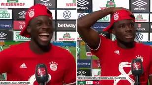 Alphonso Davies' Priceless Reaction To Being Told He Clocked 36.51km/h Against Werder Bremen