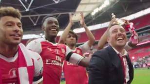 WATCH: Arsenal Players Singing For Santi Cazorla Was Nicest Touch of FA Cup Celebrations
