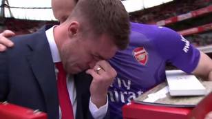 Aaron Ramsey Breaks Down In Tears After He Bids Emotional Farewell To Arsenal